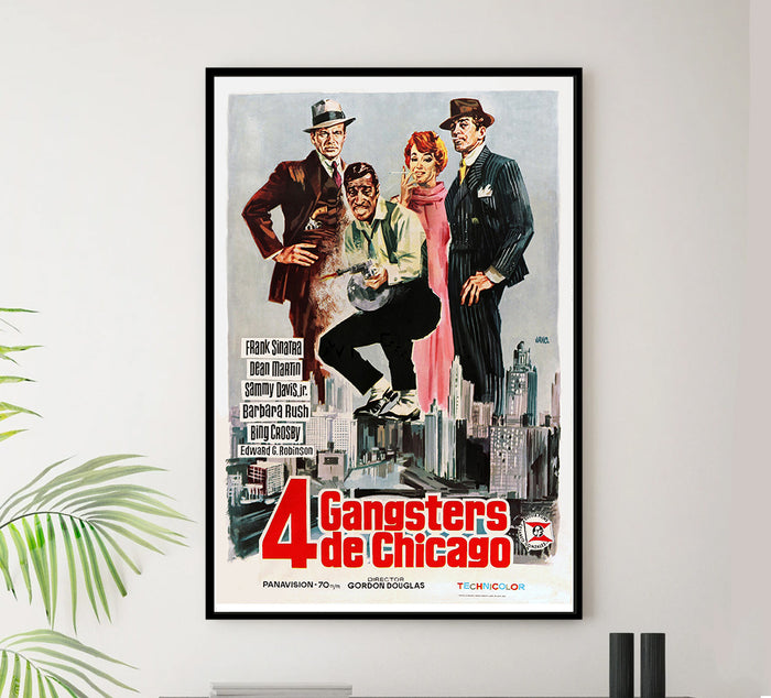 Robin and the 7 Hoods - Frank Sinatra - 1964 - Spanish - Vintage Movie Poster