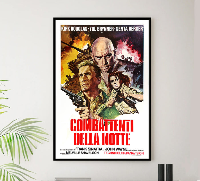 Cast a Giant Shadow - Frank Sinatra - 1966 - Italy - Vintage Movie Poster