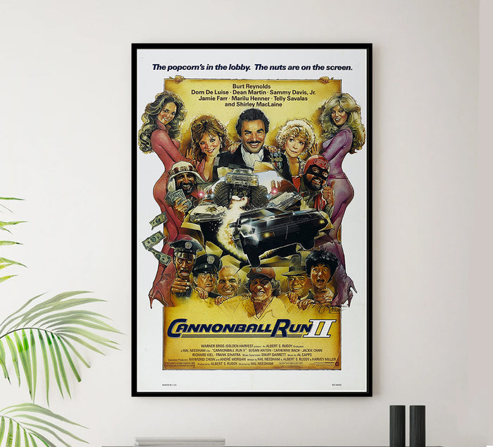 Cannonball Run 3 - Burt Reynolds - Vintage Movie Poster