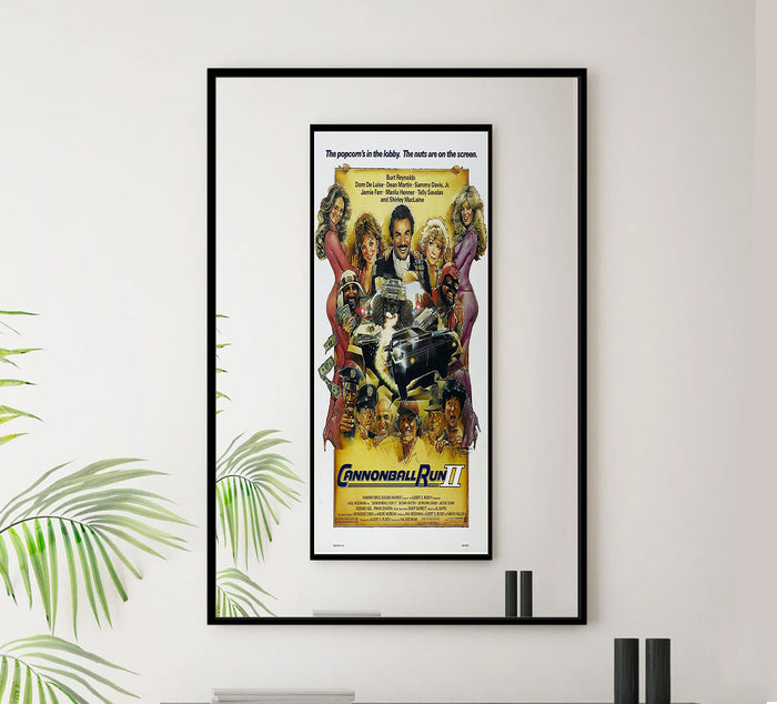 Cannonball Run 2 - Burt Reynolds - Vintage Movie Poster