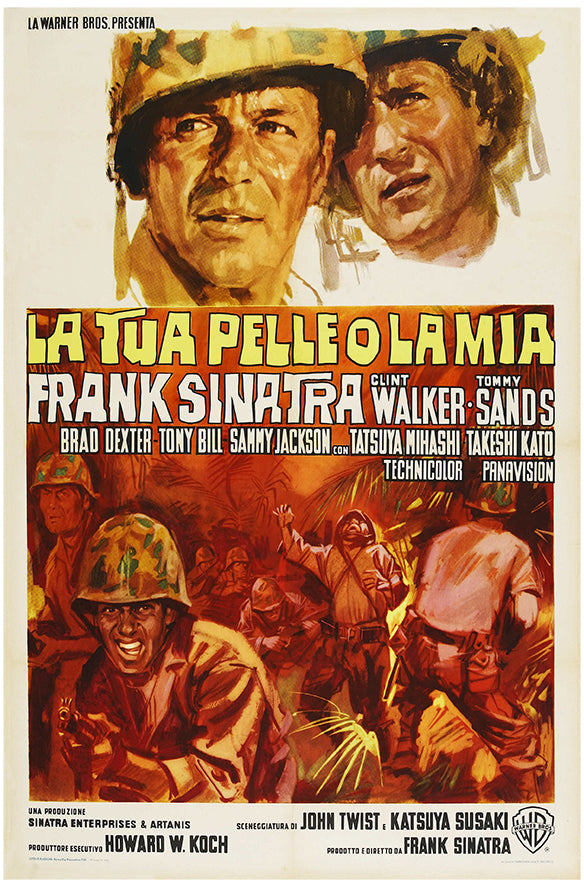 None But the Brave - Frank Sinatra - 1965 - Italian - Vintage Movie Poster