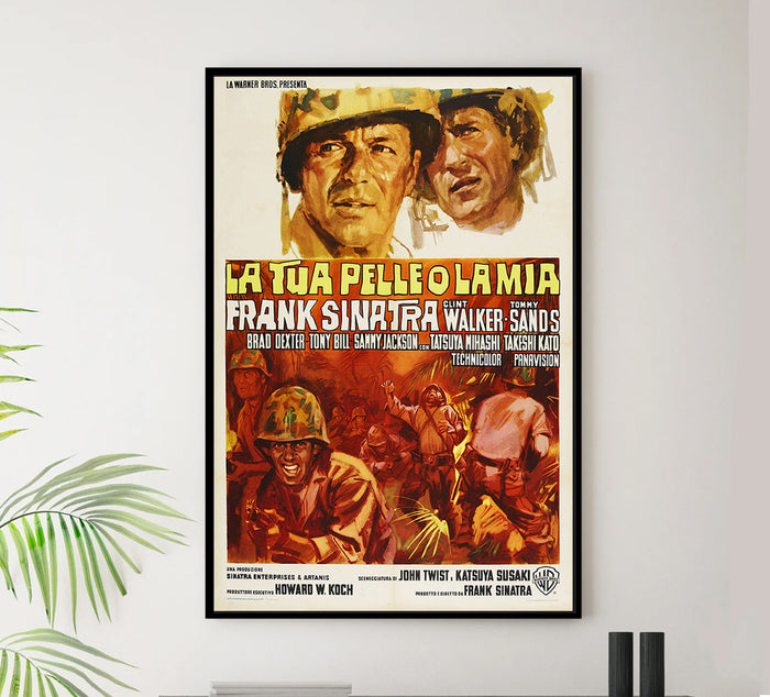 None But the Brave - Frank Sinatra - 1965 - Italian - Vintage Movie Poster