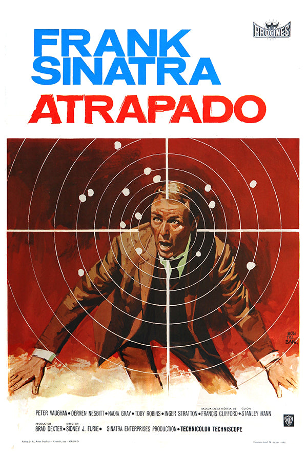 The Naked Runner - Frank Sinatra - 1967 - Spain - Vintage Movie Poster