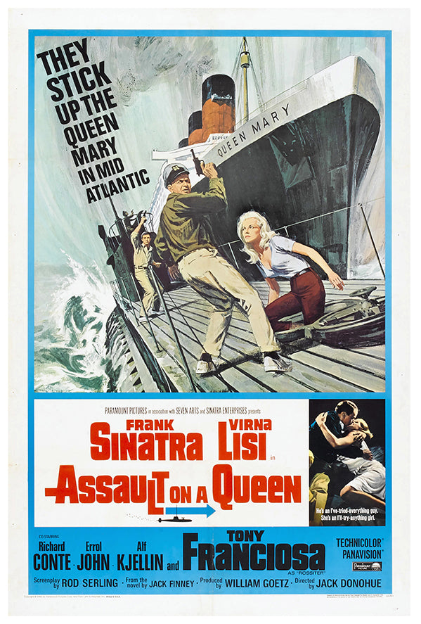 Assault on a Queen - Frank Sinatra - 1966 - Vintage Movie Poster