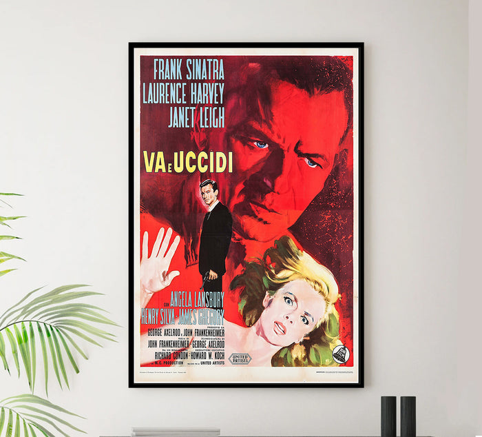 Manchurian Candidate - Frank Sinatra - 1962 - Spanish - Vintage Movie Poster