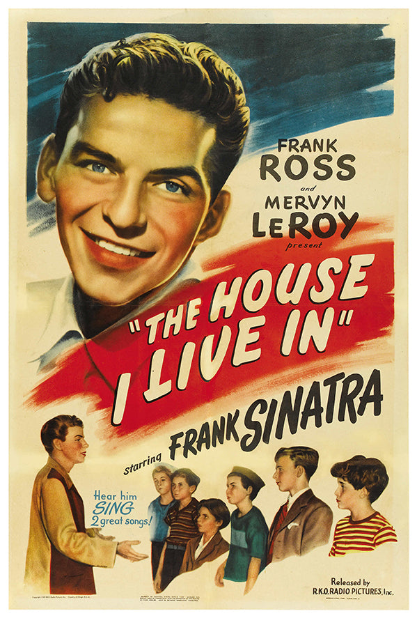 The House I Live In - Frank Sinatra - 1945 - Vintage Movie Poster