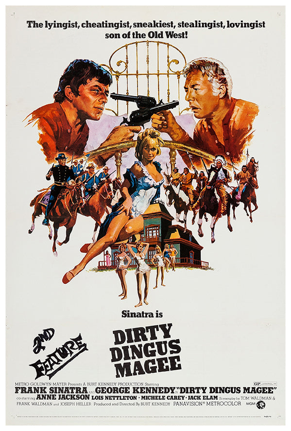 Dirty Dingus Magee - Frank Sinatra - 1970 - Vintage Movie Poster