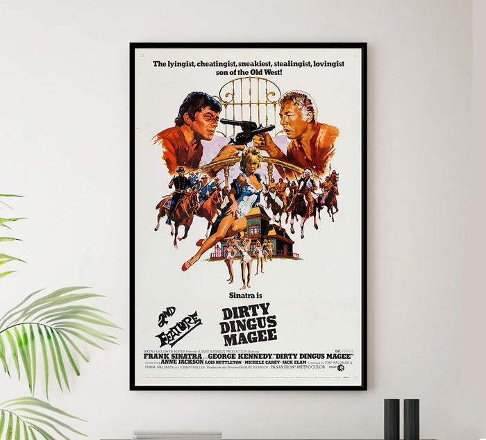 Dirty Dingus Magee - Frank Sinatra - 1970 - Vintage Movie Poster