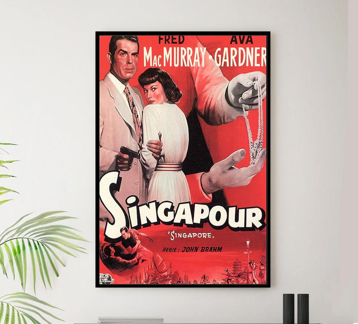 Singapore 1947 - Belgium – Vintage Classic Movie Poster