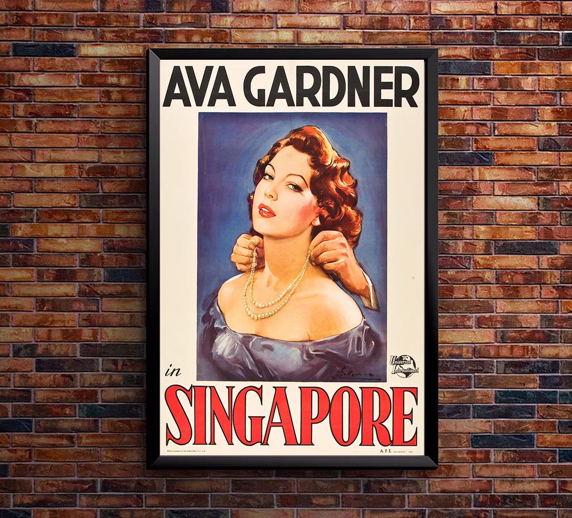Singapore 1947 - Italian v2 – Vintage Classic Movie Poster