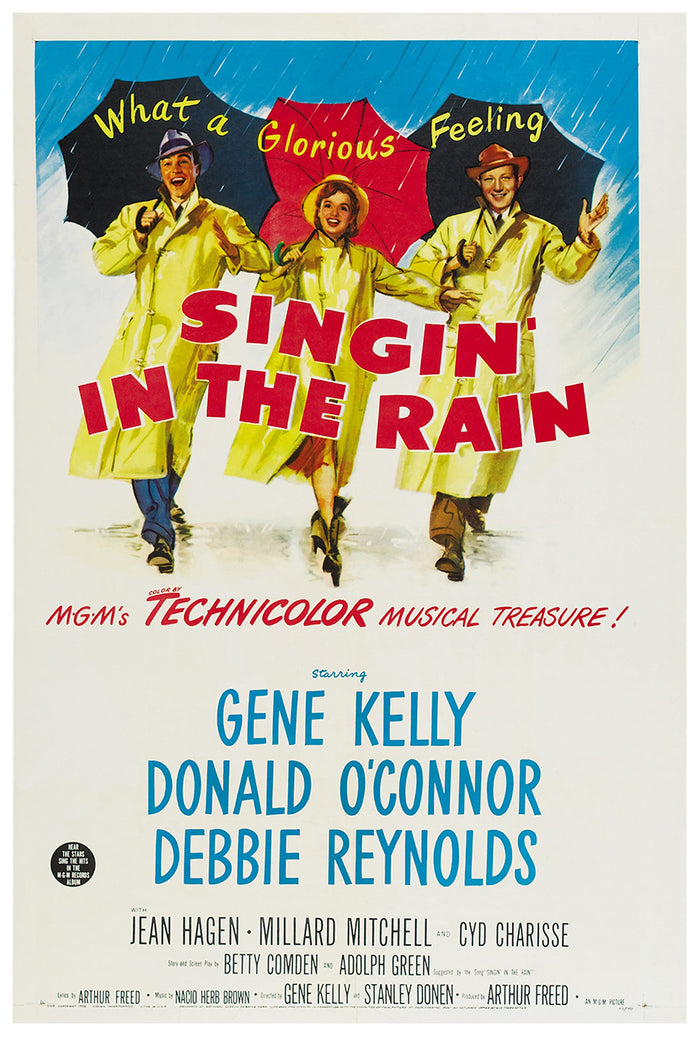Singin in the Rain 1952 - Vintage Classic Movie Poster