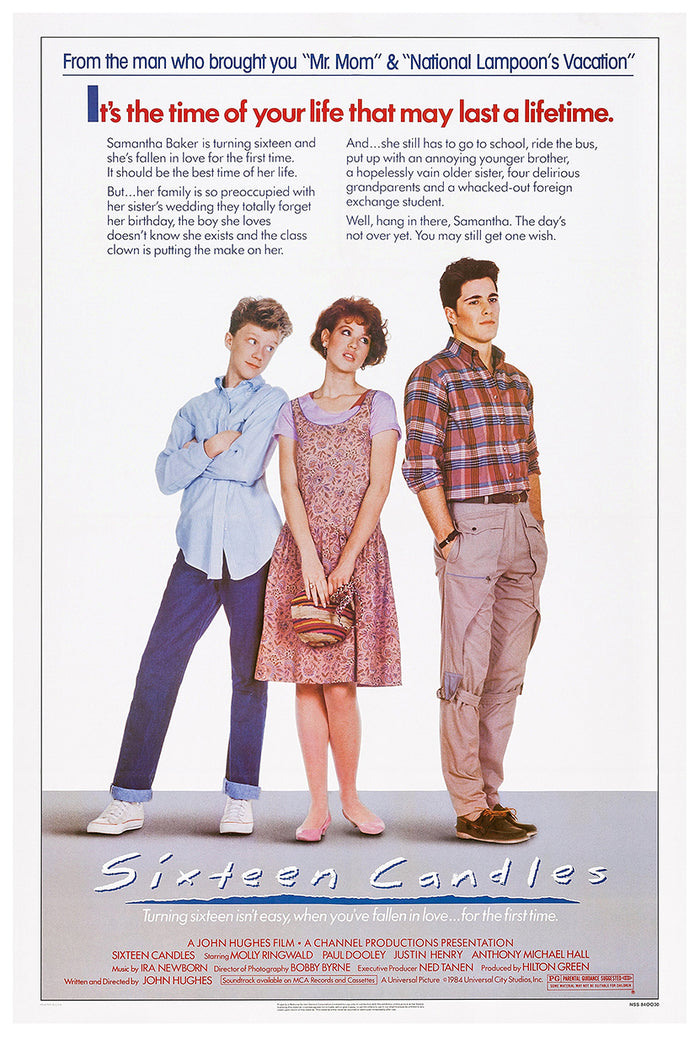 Sixteen Candles 1984 - Vintage Classic Movie Poster