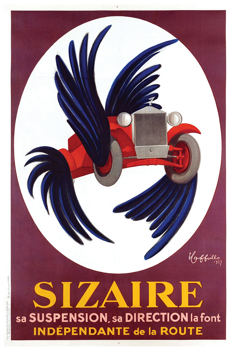 Sizaire - Vintage Automobile Racing Poster