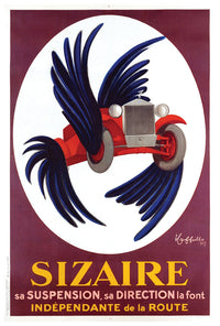 Sizaire - Vintage Automobile Racing Poster