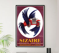 Sizaire - Vintage Automobile Racing Poster