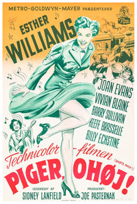 Skirts Ahoy! 1952 - Esther Williams - Denmark - Classic Movie Poster