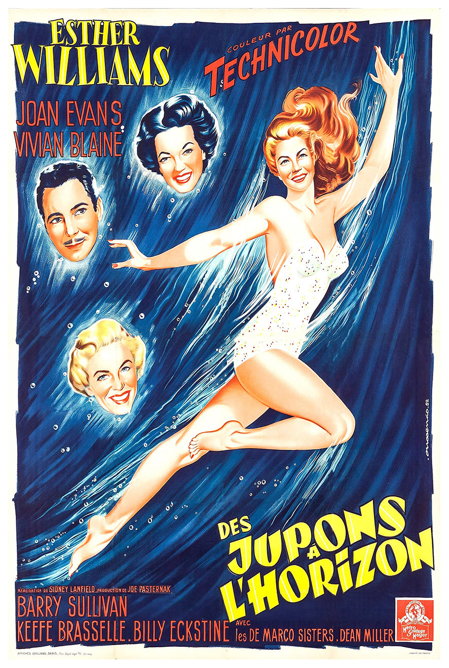 Skirts Ahoy! 1952 - Esther Williams - France - Classic Movie Poster