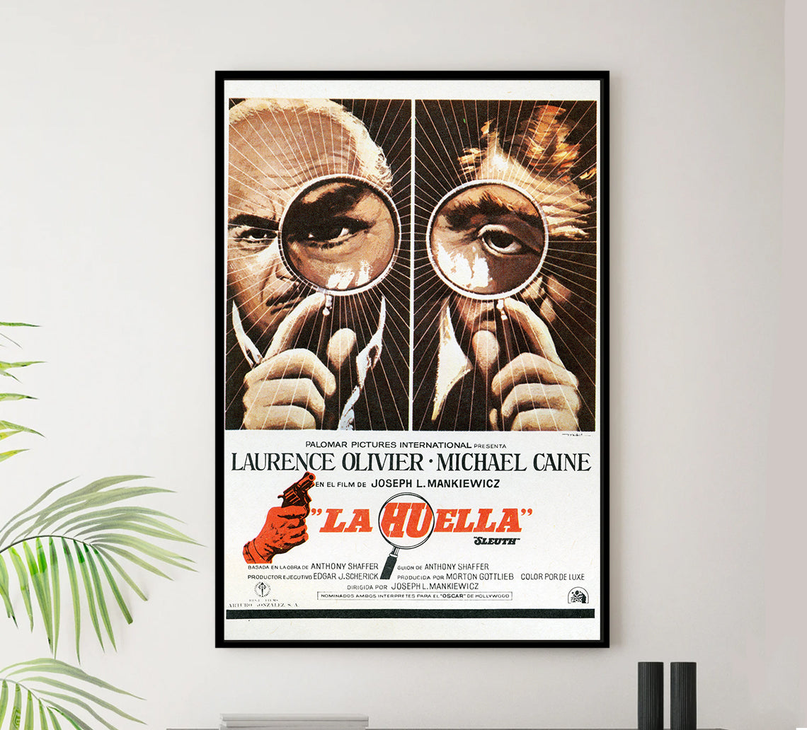 Sleuth 1972 - Laurence Olivier - Spain - Classic Movie Poster