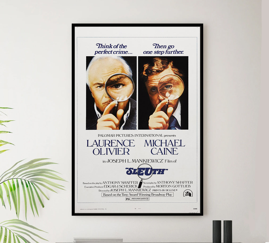 Sleuth 1972 - Laurence Olivier - US - Classic Movie Poster