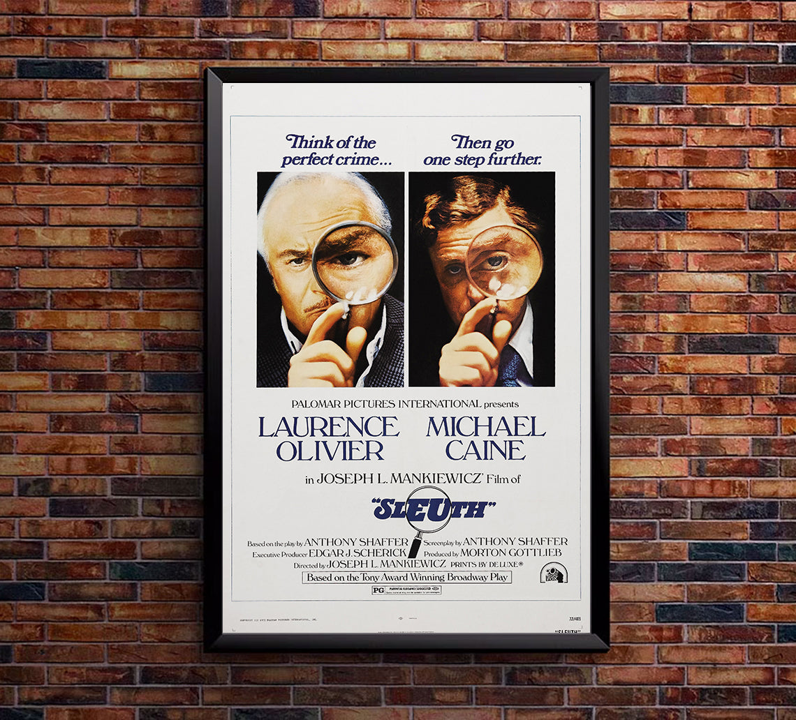 Sleuth 1972 - Laurence Olivier - US - Classic Movie Poster
