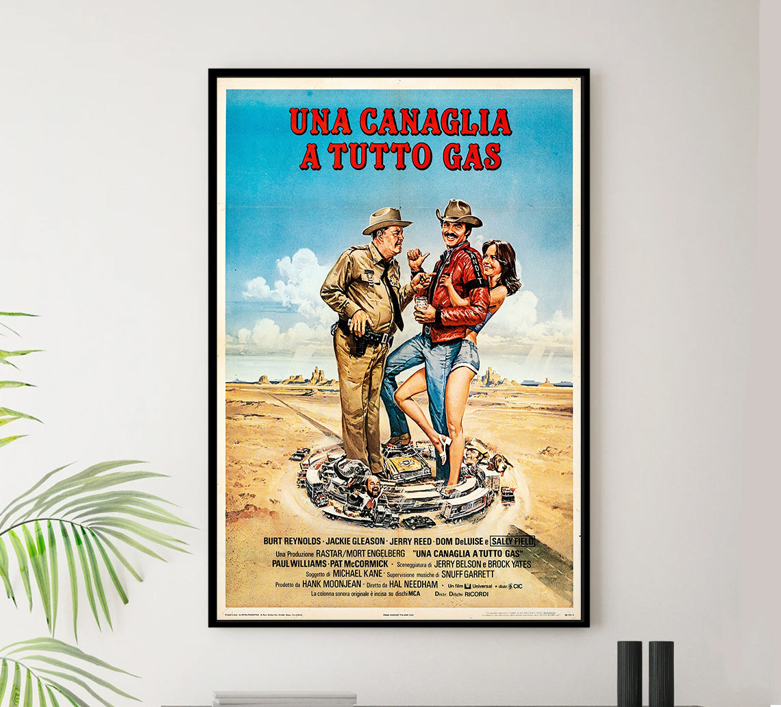 Smokey and the Bandit 1977 - Italy - Classic Movie Poster