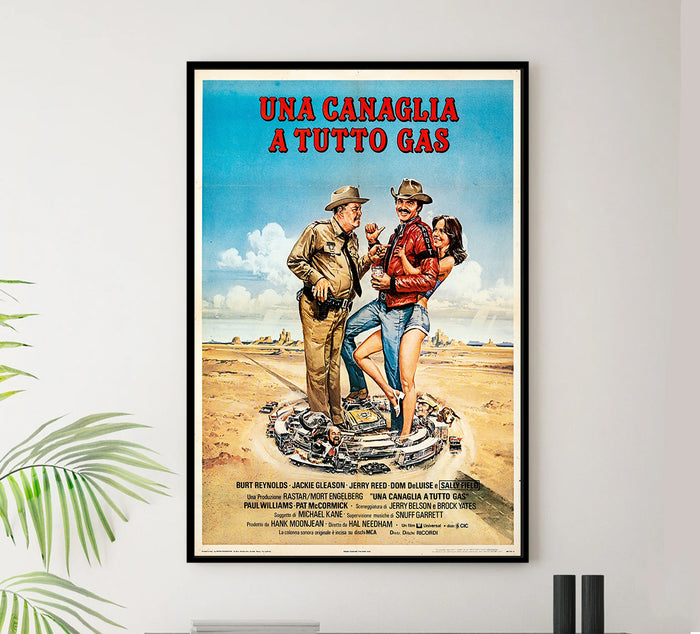 Smokey and the Bandit 1977 - Italy - Classic Movie Poster