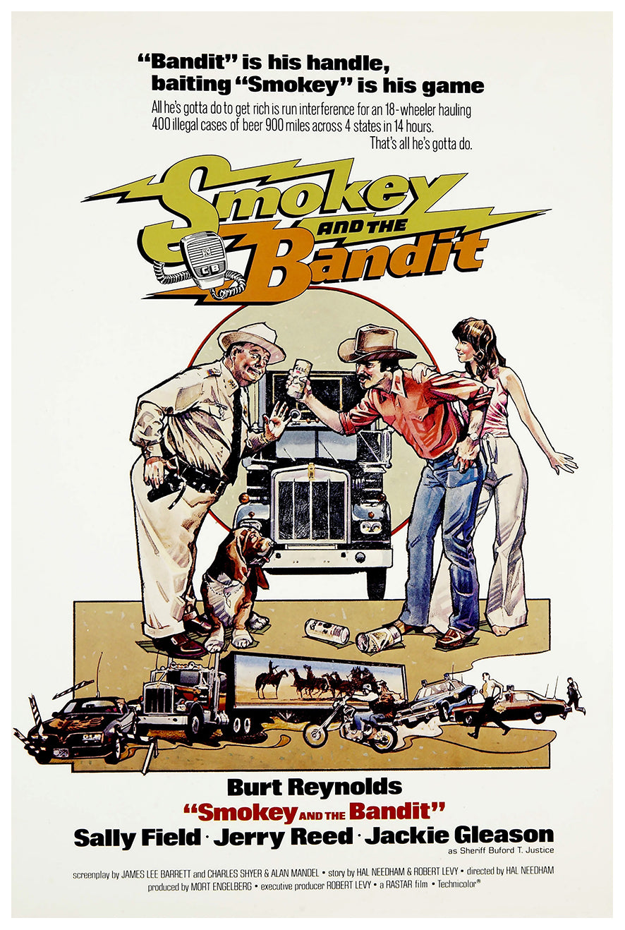 Smokey and the Bandit 1977 - v2 - Classic Movie Poster