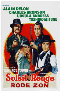 Soleil rouge 1971 - Charles Bronson - Belgium - Classic Movie Poster
