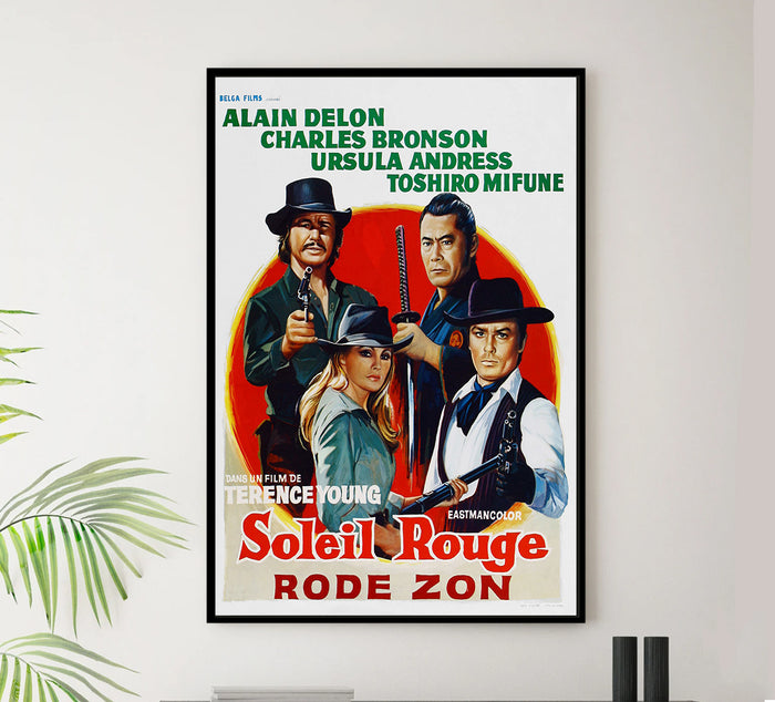 Soleil rouge 1971 - Charles Bronson - Belgium - Classic Movie Poster