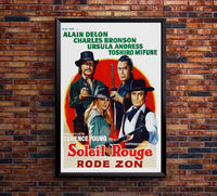Soleil rouge 1971 - Charles Bronson - Belgium - Classic Movie Poster