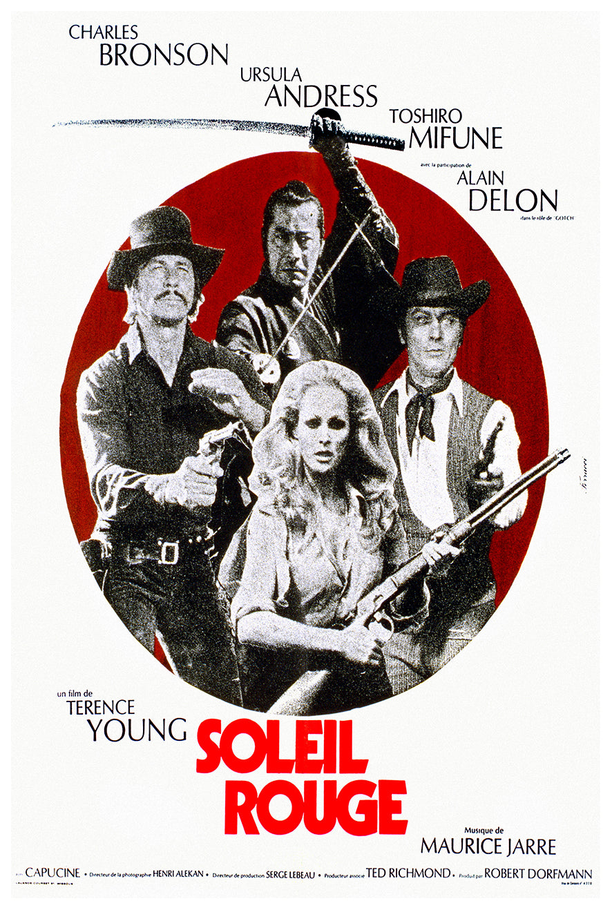 Soleil rouge 1971 - Charles Bronson - France - Classic Movie Poster