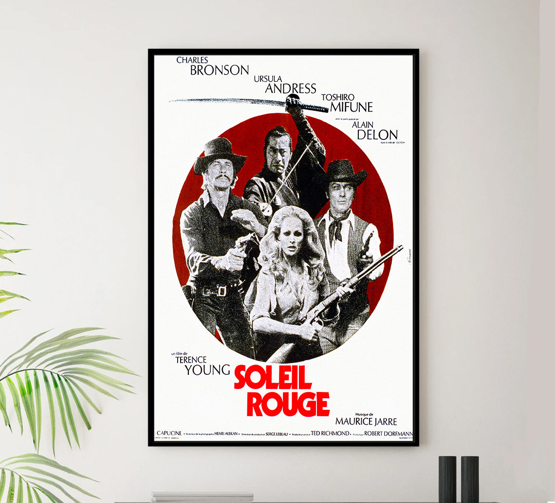 Soleil rouge 1971 - Charles Bronson - France - Classic Movie Poster