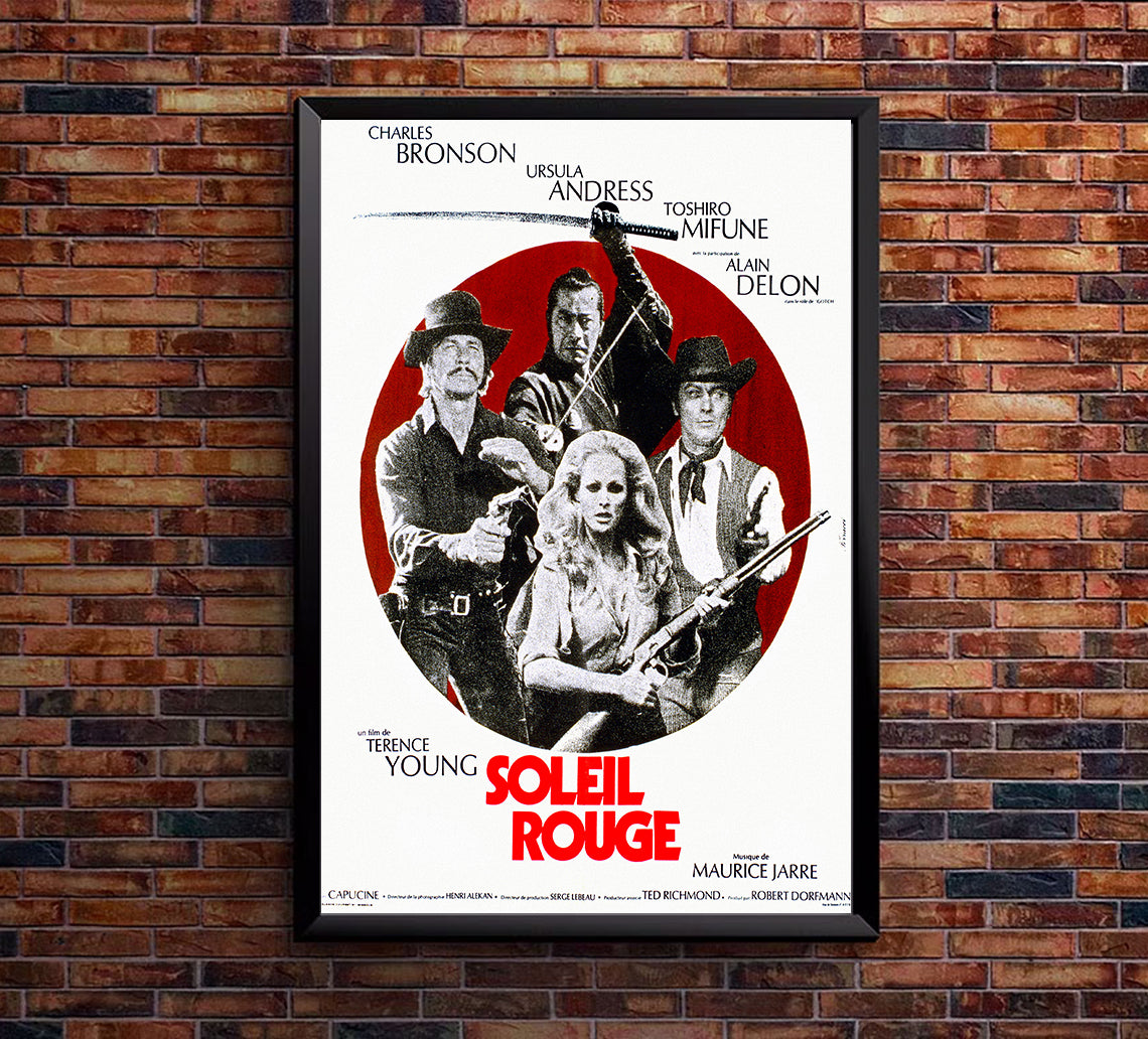 Soleil rouge 1971 - Charles Bronson - France - Classic Movie Poster