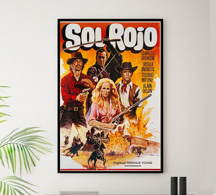 Soleil rouge 1971 - Charles Bronson - Spain - Classic Movie Poster