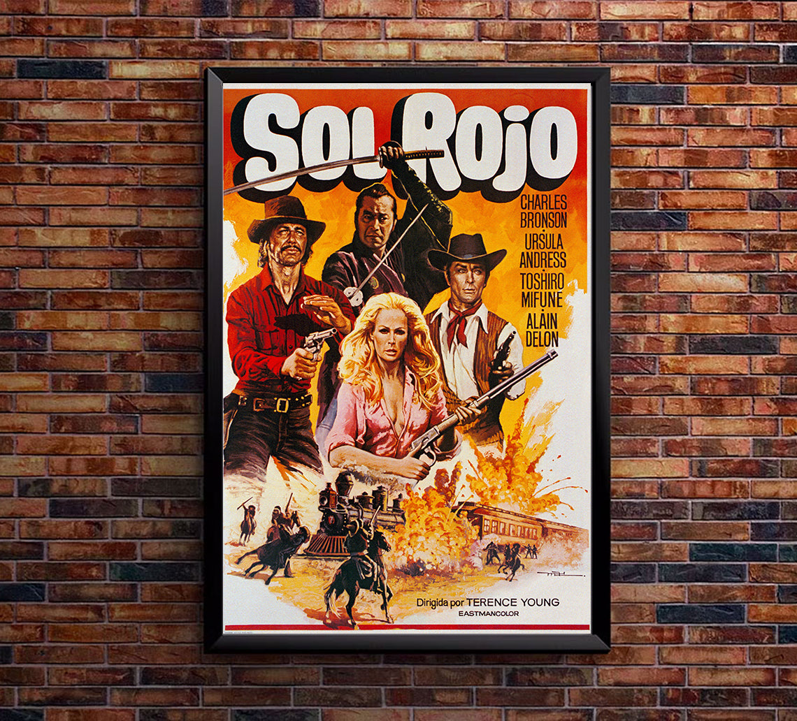 Soleil rouge 1971 - Charles Bronson - Spain - Classic Movie Poster