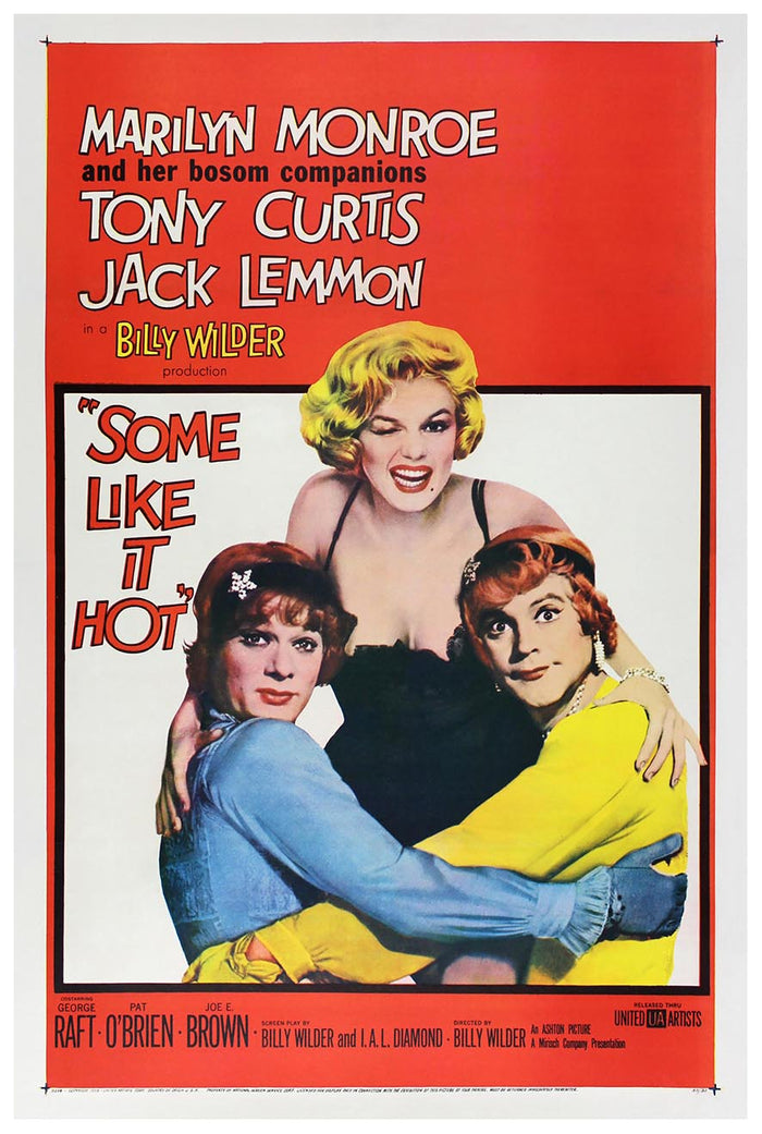 Some Like It Hot 1959 - Vintage Classic Movie Poster