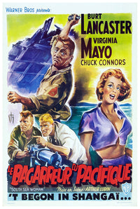 South Sea Woman 1953 - Burt Lancaster - Belgium - Classic Movie Poster