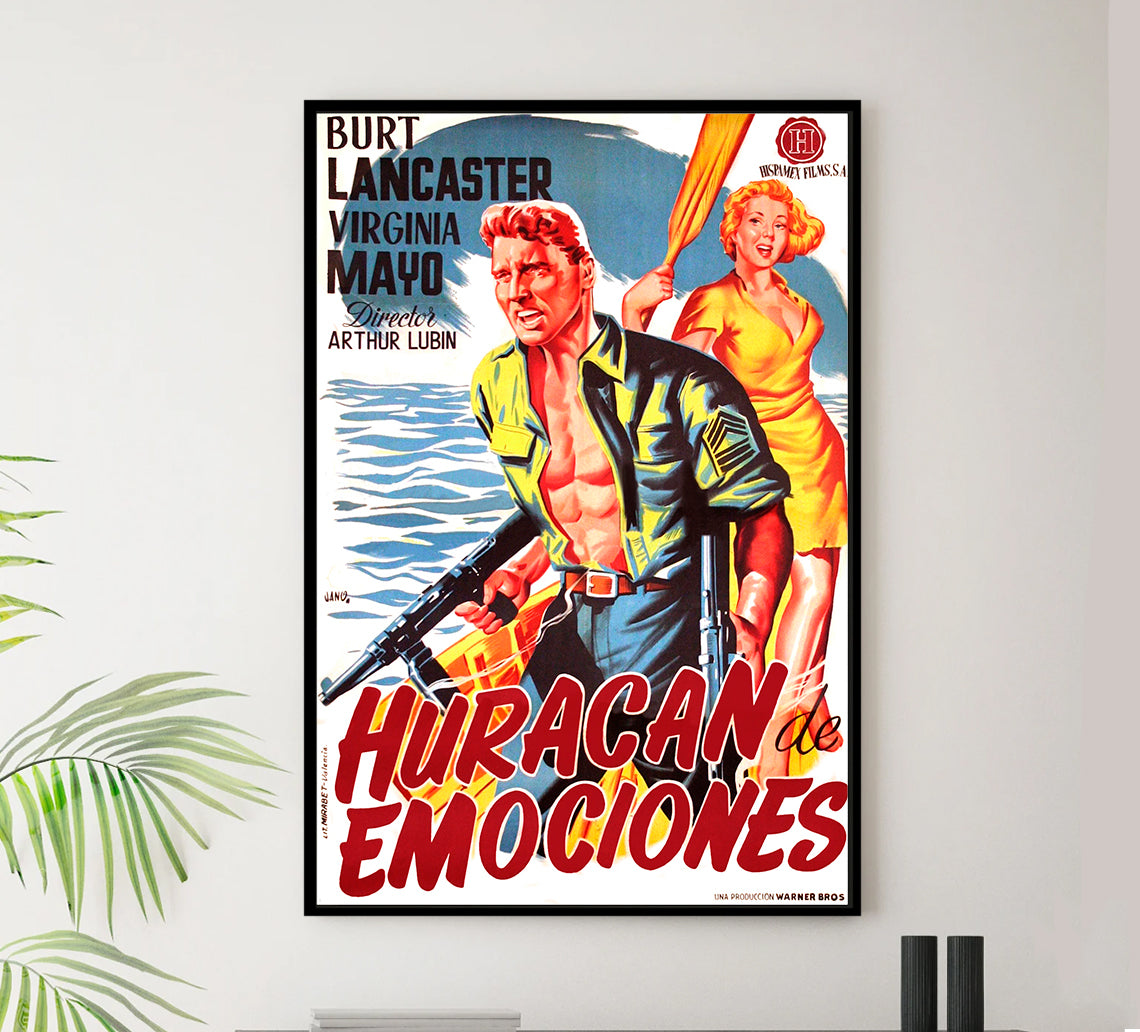 South Sea Woman 1953 - Burt Lancaster - Spain - Classic Movie Poster