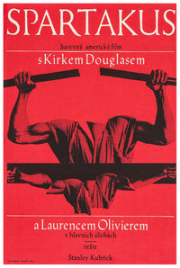 Spartacus 1960 - Laurence Olivier - Czech Republic - Classic Movie Poster