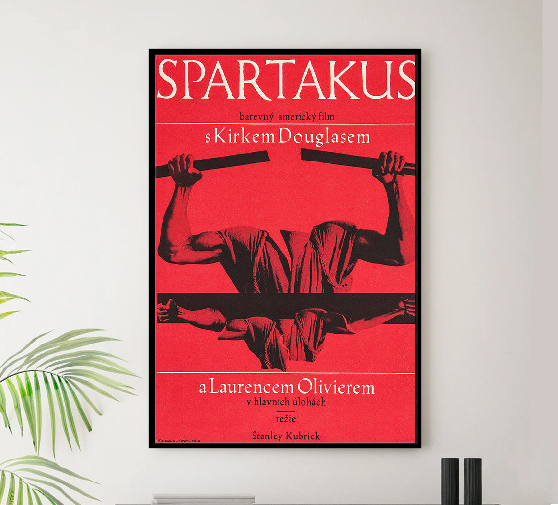 Spartacus 1960 - Laurence Olivier - Czech Republic - Classic Movie Poster