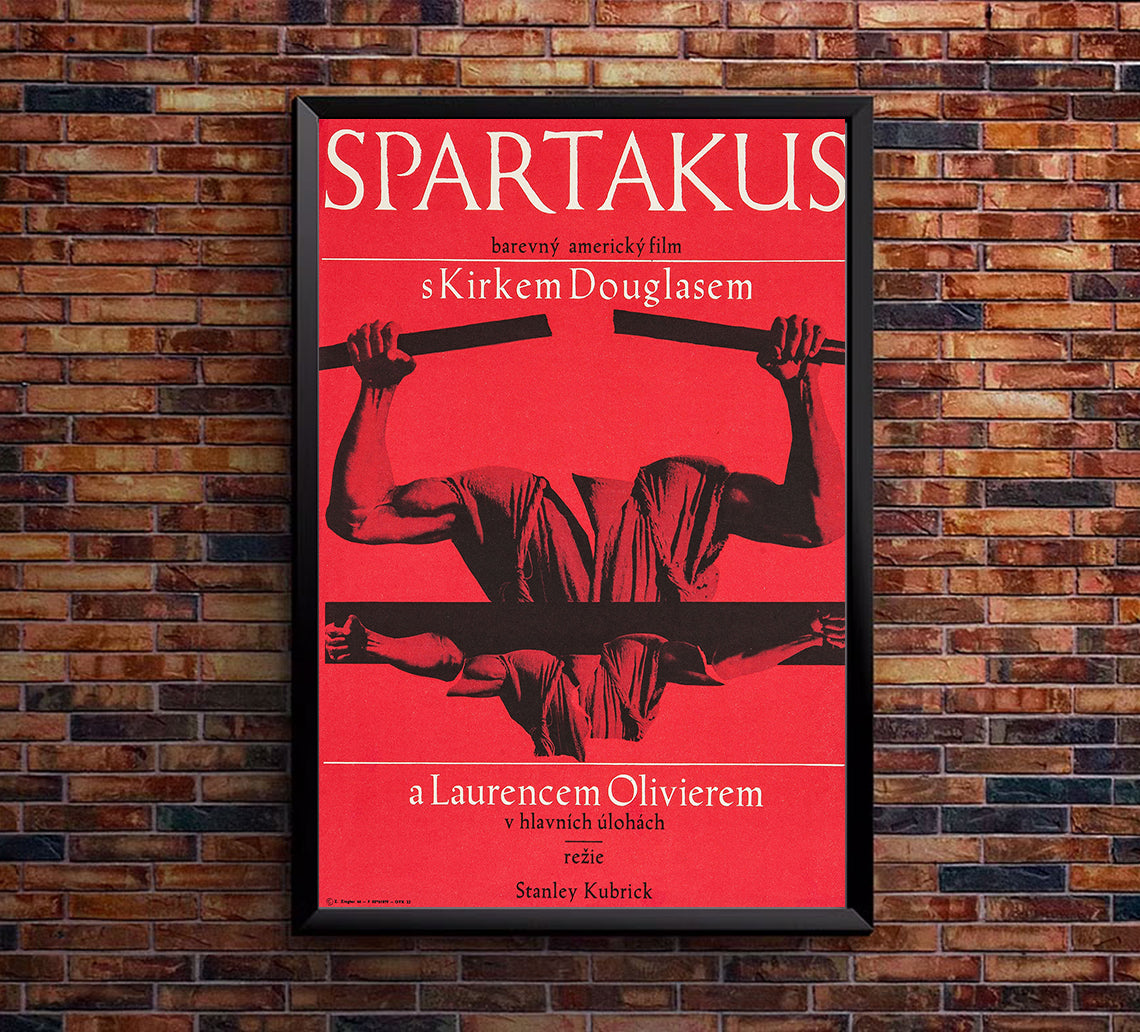 Spartacus 1960 - Laurence Olivier - Czech Republic - Classic Movie Poster