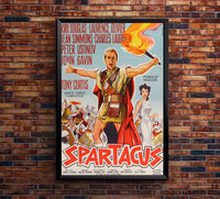 Spartacus 1960 - Laurence Olivier - Denmark - Classic Movie Poster