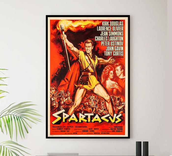 Spartacus 1960 - Laurence Olivier - Italy - Classic Movie Poster