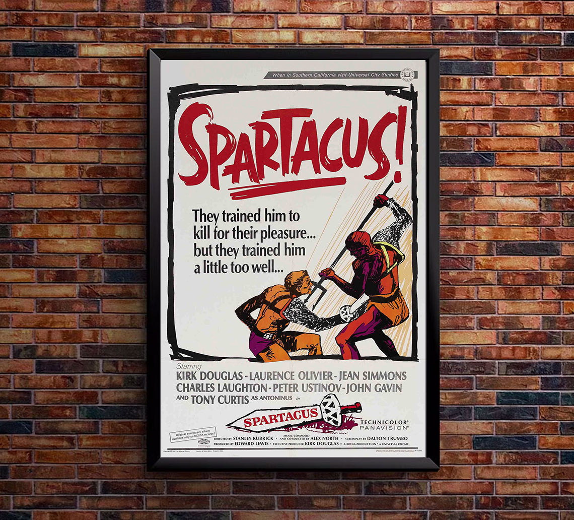 Spartacus 1960 - Laurence Olivier - US 3 - Classic Movie Poster