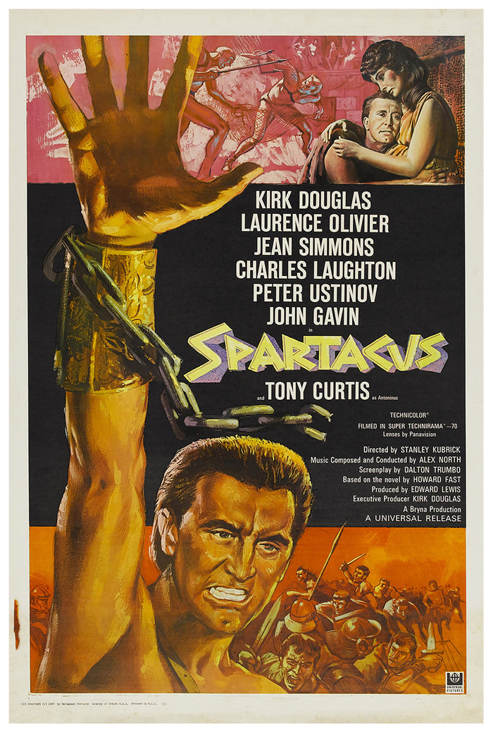 Spartacus 1960 - Laurence Olivier - US 4 - Classic Movie Poster