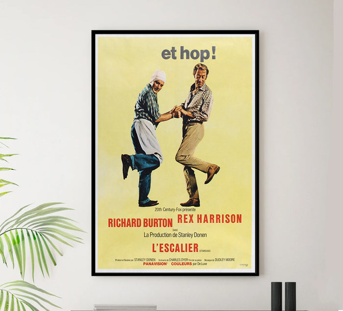 Staircase 1969 - Richard Burton - France - Classic Movie Poster