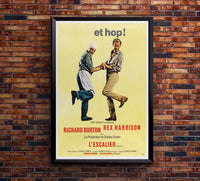 Staircase 1969 - Richard Burton - France - Classic Movie Poster