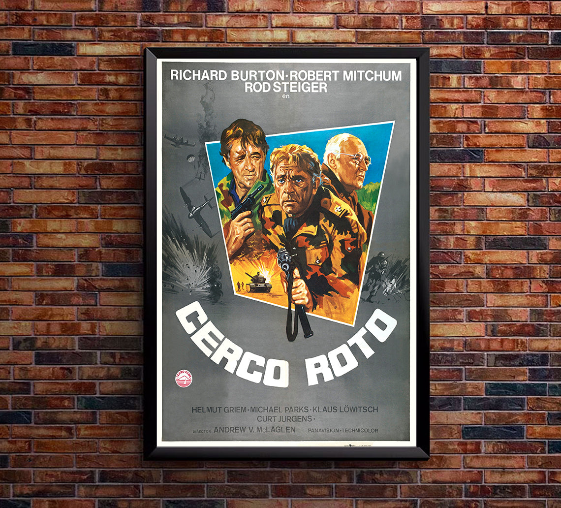 Steiner - Das eiserne Kreuz, 2. Teil 1979 - Richard Burton - Spain - Classic Movie Poster