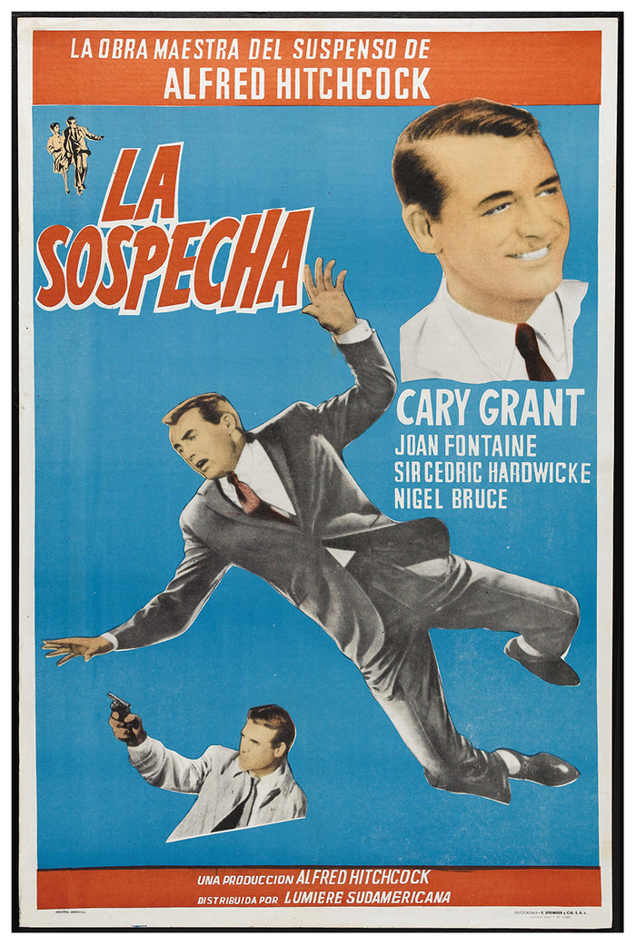 Suspicion 1941 - Hitchcock - Argentina - Classic Movie Poster