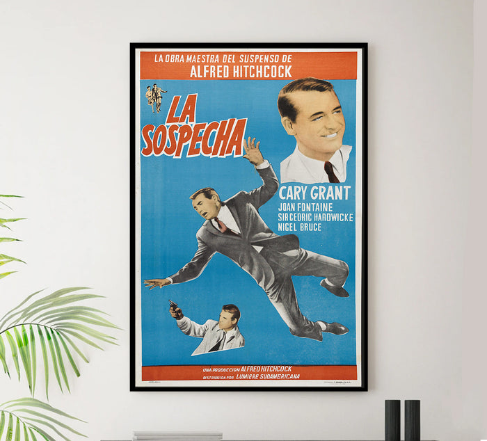 Suspicion 1941 - Hitchcock - Argentina - Classic Movie Poster
